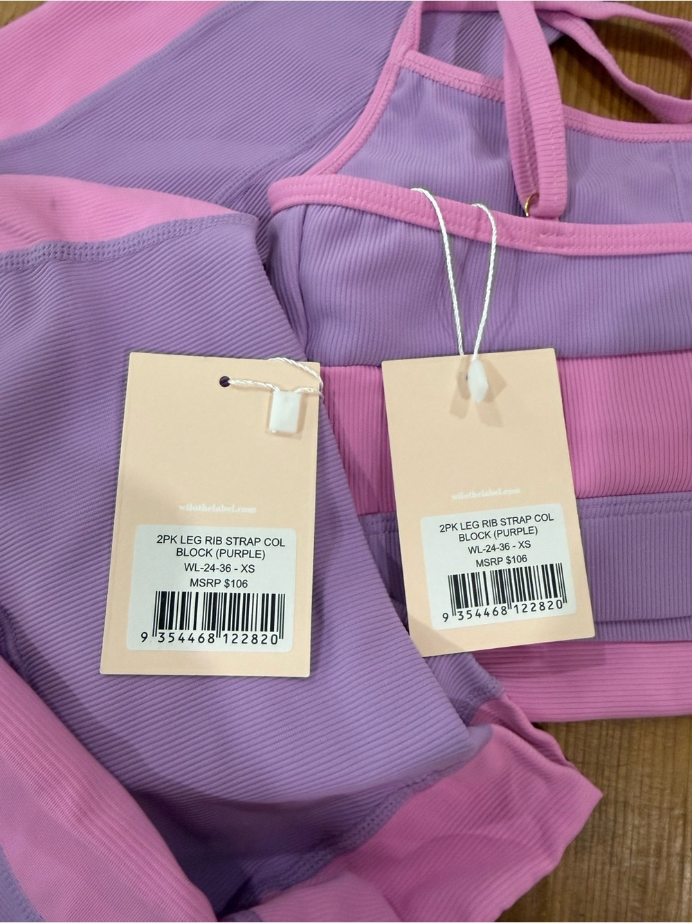 Wilo Lavender and Pink Two-Piece Active Set - Picture 9 of 9